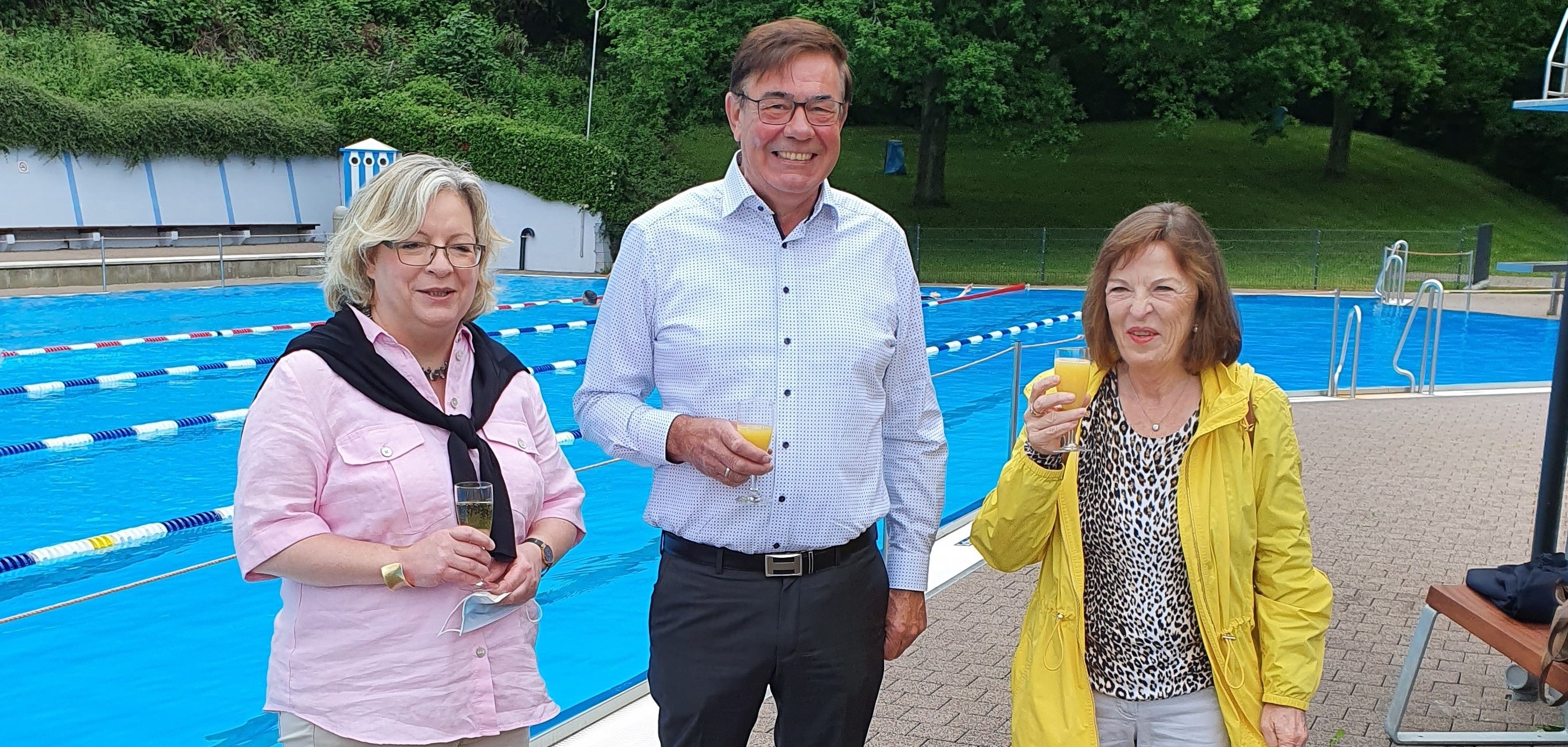 Empfang im Freibad Ruwertal