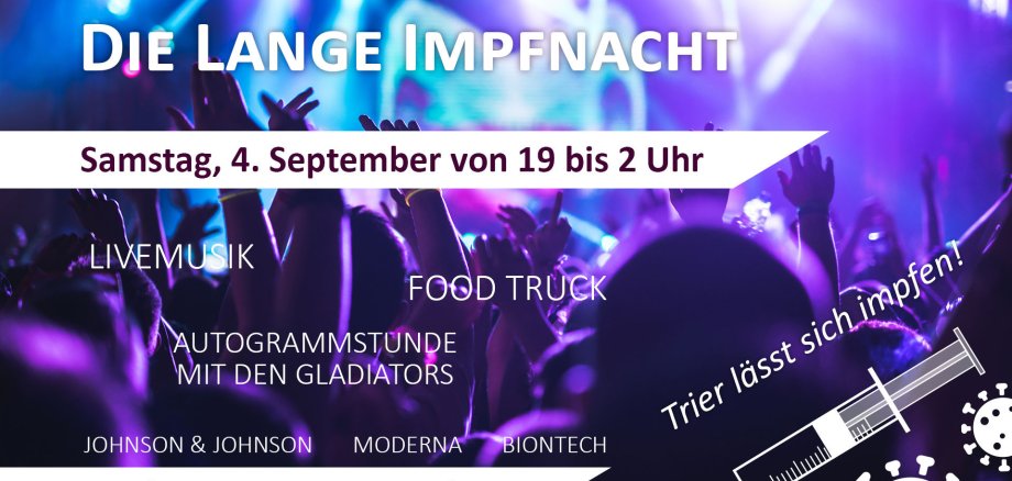 Plakat für Corona-Impfung