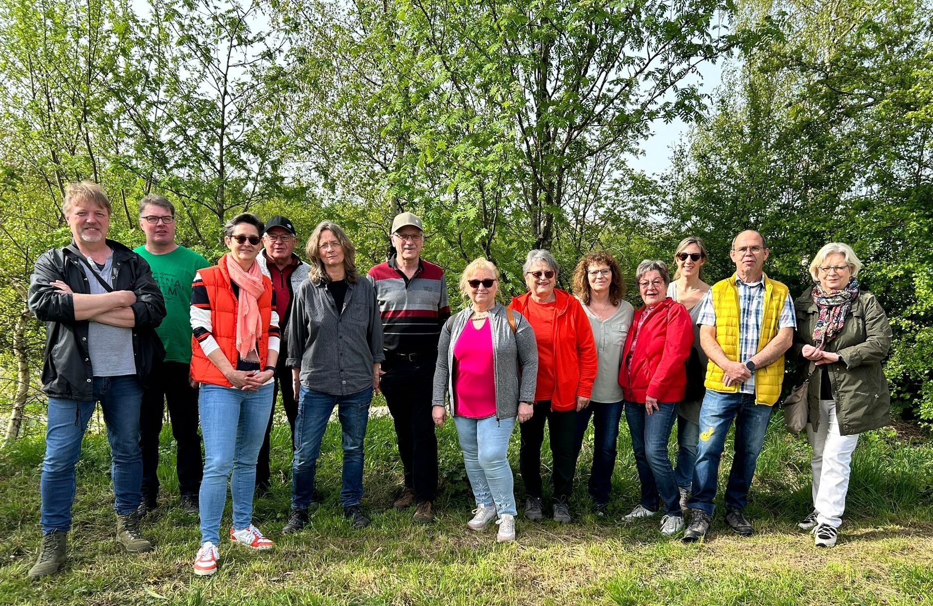 Gruppenfoto im Wald
