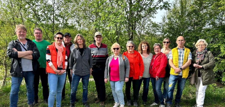Gruppenfoto im Wald