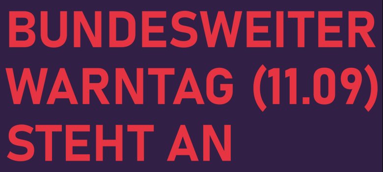 Bundesweiter Warntag 2025