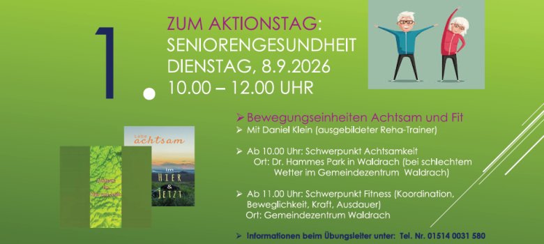 Plakat Aktionstag Seniorengesundheit