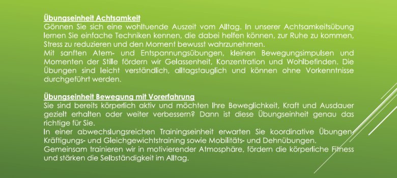 Plakat Aktionstag Seniorengesundheit