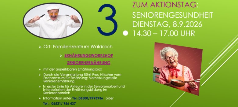 Plakat Aktionstag Seniorengesundheit