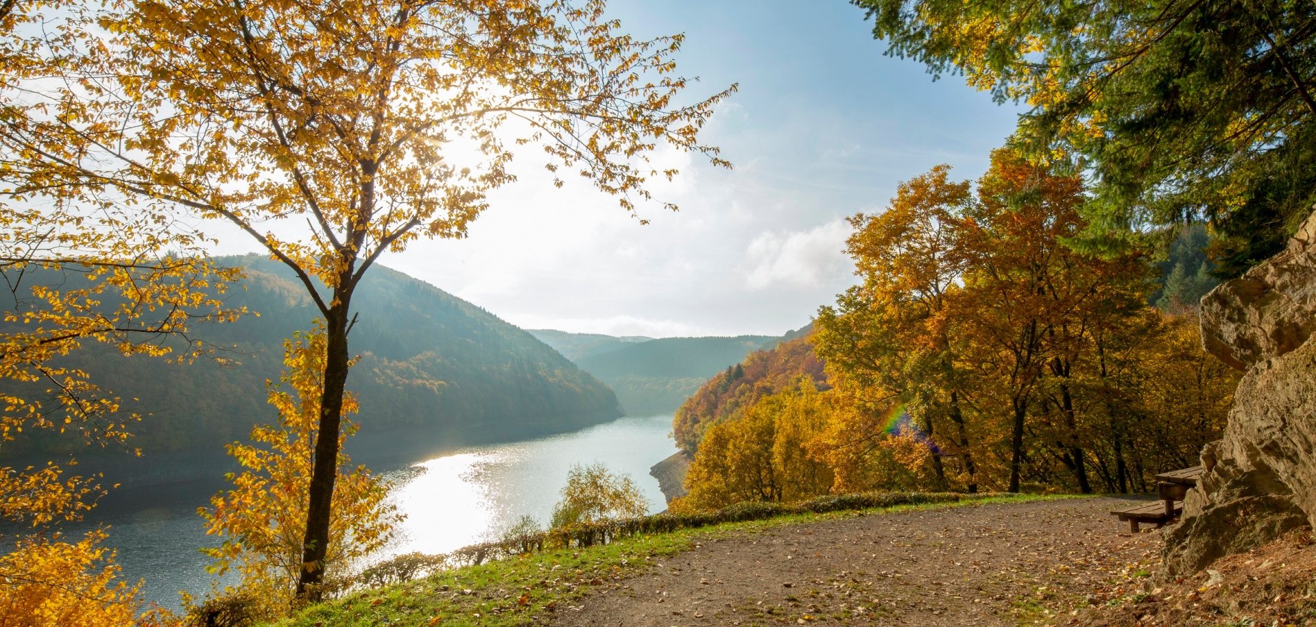 Riveristalsperre im Herbst