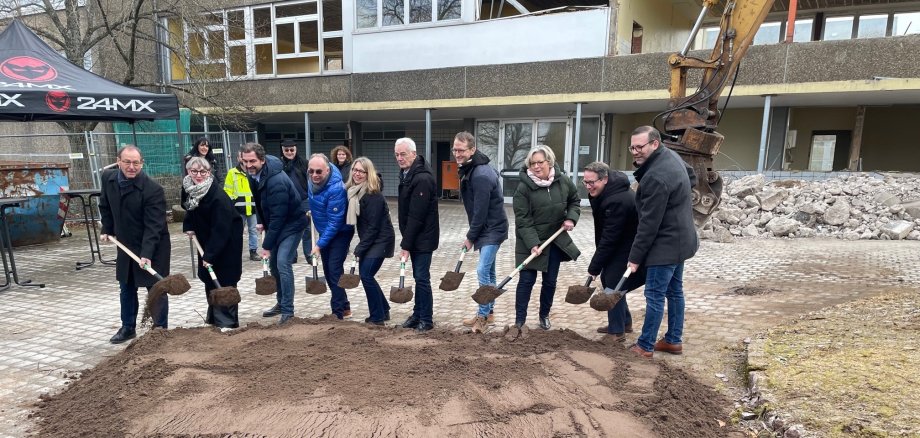 Spatenstich Gruppenfoto