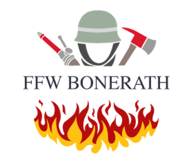Logo Feuerwehrhelm mit Flammen