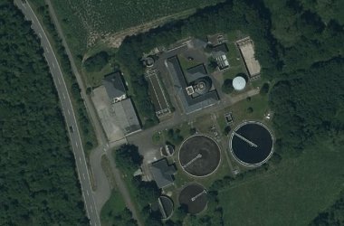 Luftbild der Kläranlage Ruwertal