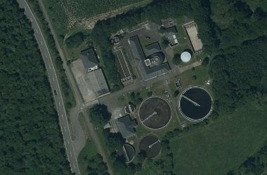 Luftbild der Kläranlage Ruwertal